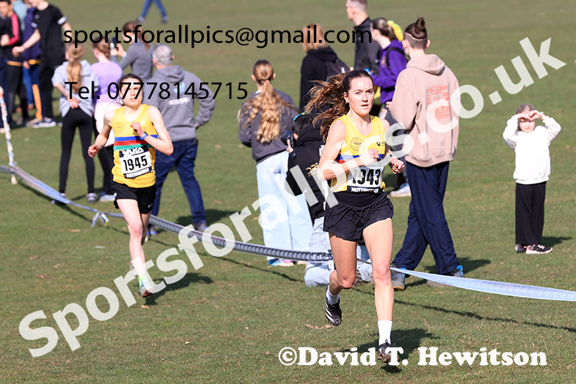 Senior womens 2025 UK CAU Inter Counties Cross Country Champs., Wollaton Park, Nottingham. Photo: David T. Hewitson/Sports for All Pics